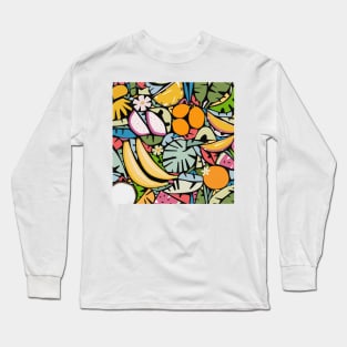 Colorful Tropical Fruits / Tiki Vibes Long Sleeve T-Shirt